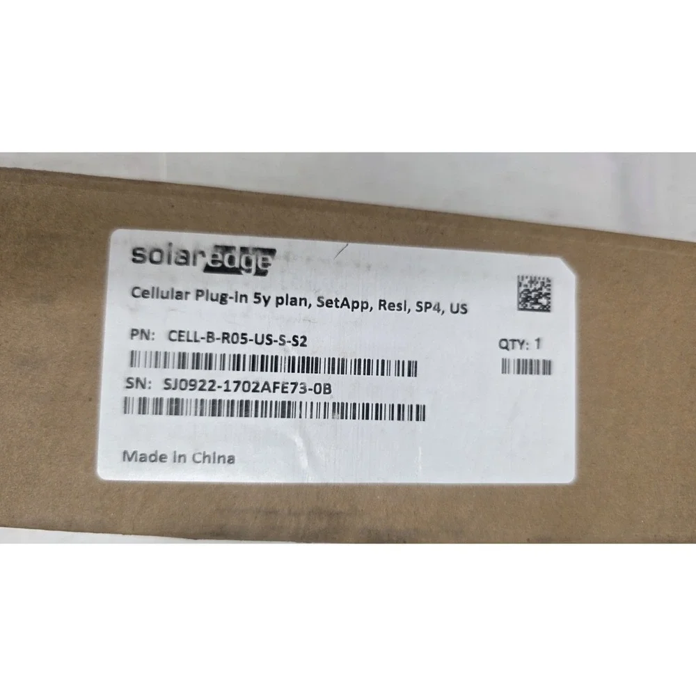 SolarEdge CELL-B-R05-US-S-S2 Residential Cellular Plug-In Kit